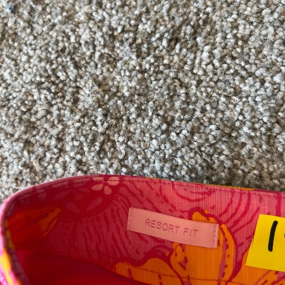 Vintage Lilly Pulitzer capri pants womens 6 pink orange elephant tropical y2k - Picture 11 of 16